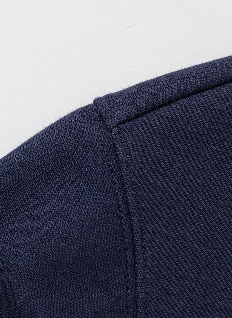 Balabala Dark Blue Kids Boys Lapel Sweatshirt for Men | Best Price UAE